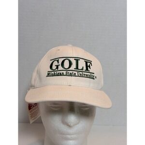 Vintage Michigan State University Golf Snapback Hat NWT